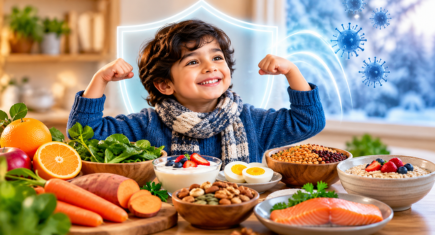 Immunity-boosting foods for children in winter